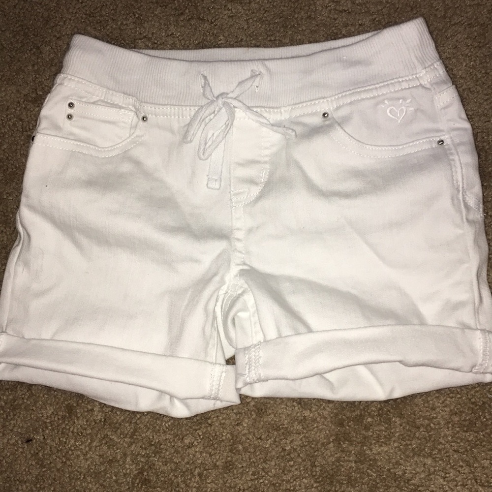 Justice White Jean-Like Shorts